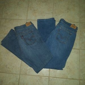 505 Levi's Straight Leg Jeans X 2